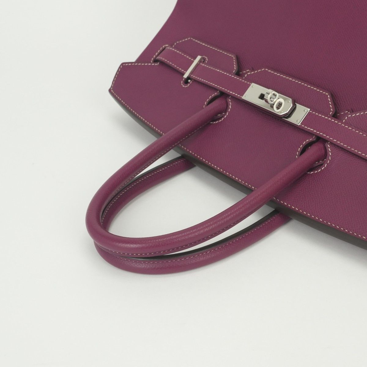 Hermes Candy Birkin 35 Tote Epsom Tosca Rosetyrien Purple Pink Silver — view 4