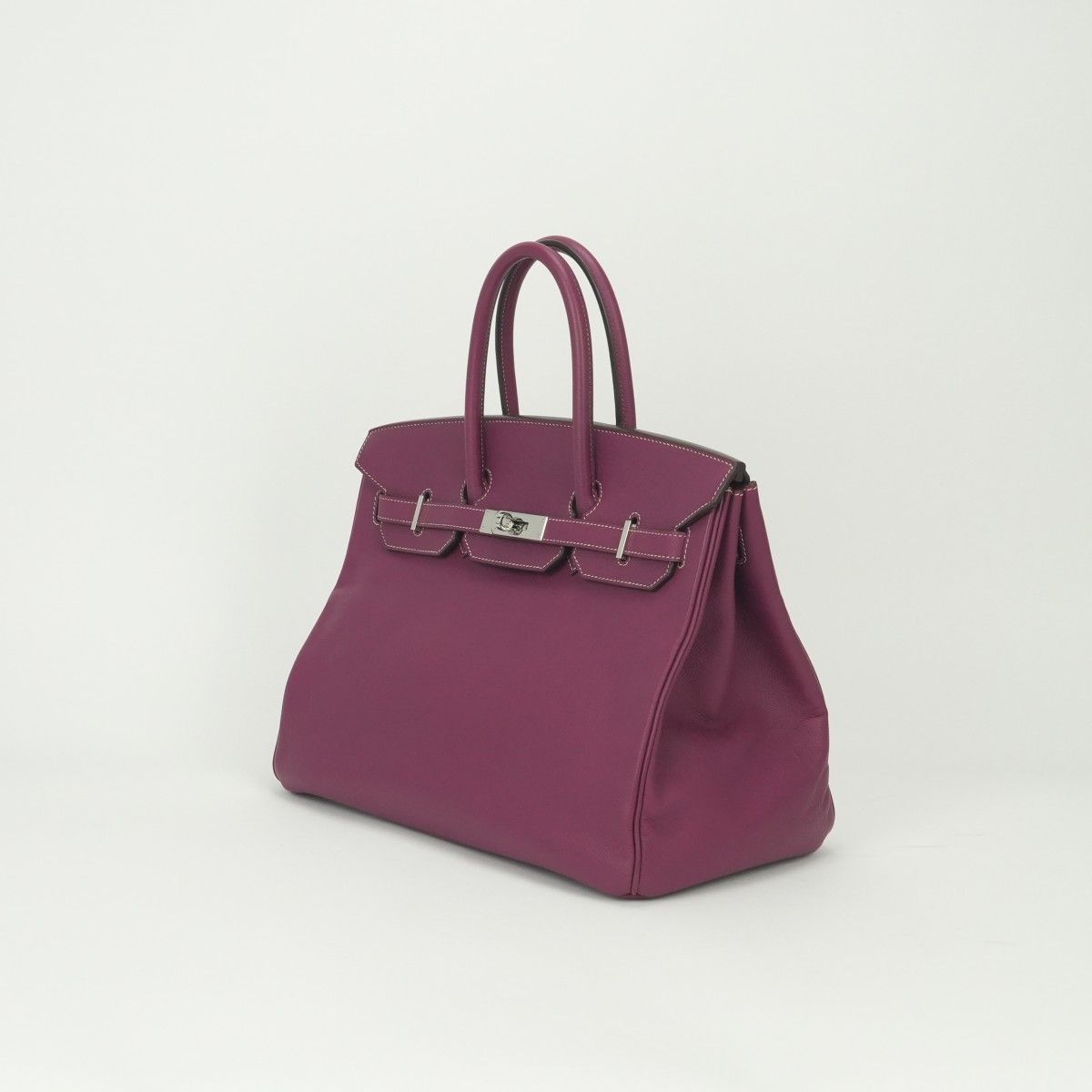 Hermes Candy Birkin 35 Tote Epsom Tosca Rosetyrien Purple Pink Silver — view 2