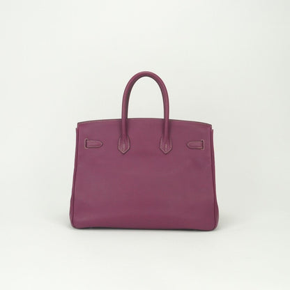 Hermes Candy Birkin 35 Tote Epsom Tosca Rosetyrien Purple Pink Silver — view 3