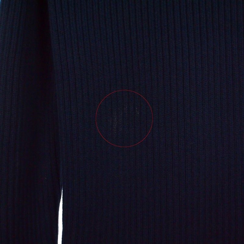 Bottega Veneta Rib Knit Sweater Long Sleeve 50 Navy Dark Blue — view 4