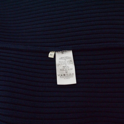Bottega Veneta Rib Knit Sweater Long Sleeve 50 Navy Dark Blue — view 7
