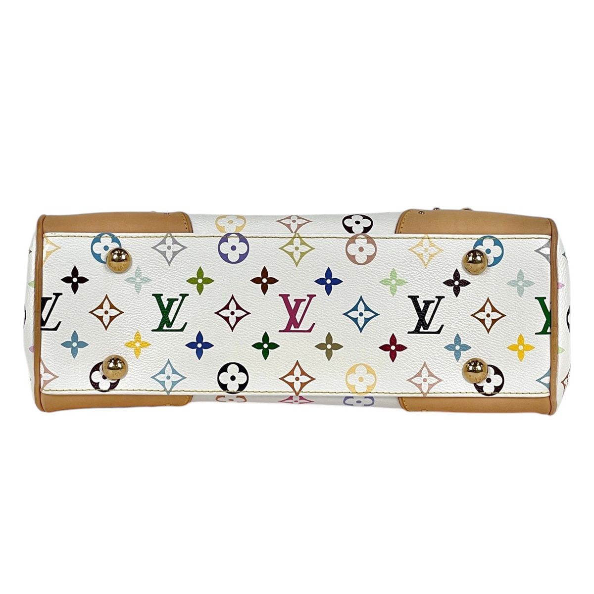 Louis Vuitton MM Shoulder Bag Monogram Multicolor Blanc — view 5