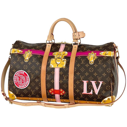 Louis Vuitton Keepall Bandouliere 50 Summer Trunk 2-Way Boston Bag Monogram