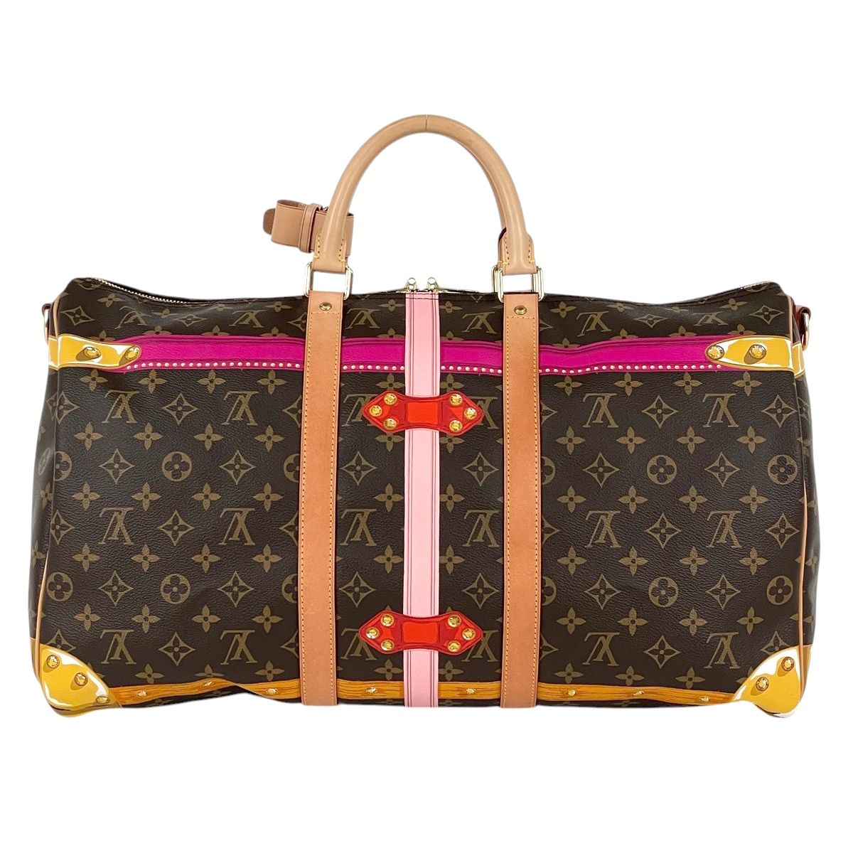 Louis Vuitton Keepall Bandouliere 50 Summer Trunk 2-Way Boston Bag Monogram — view 3