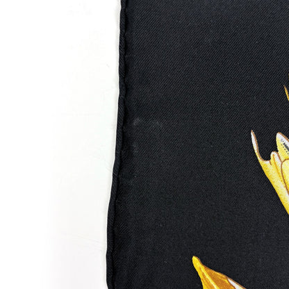 Hermes Carre 90 Passiflores Passion Flower Scarf Silk Black Multicolor — view 3