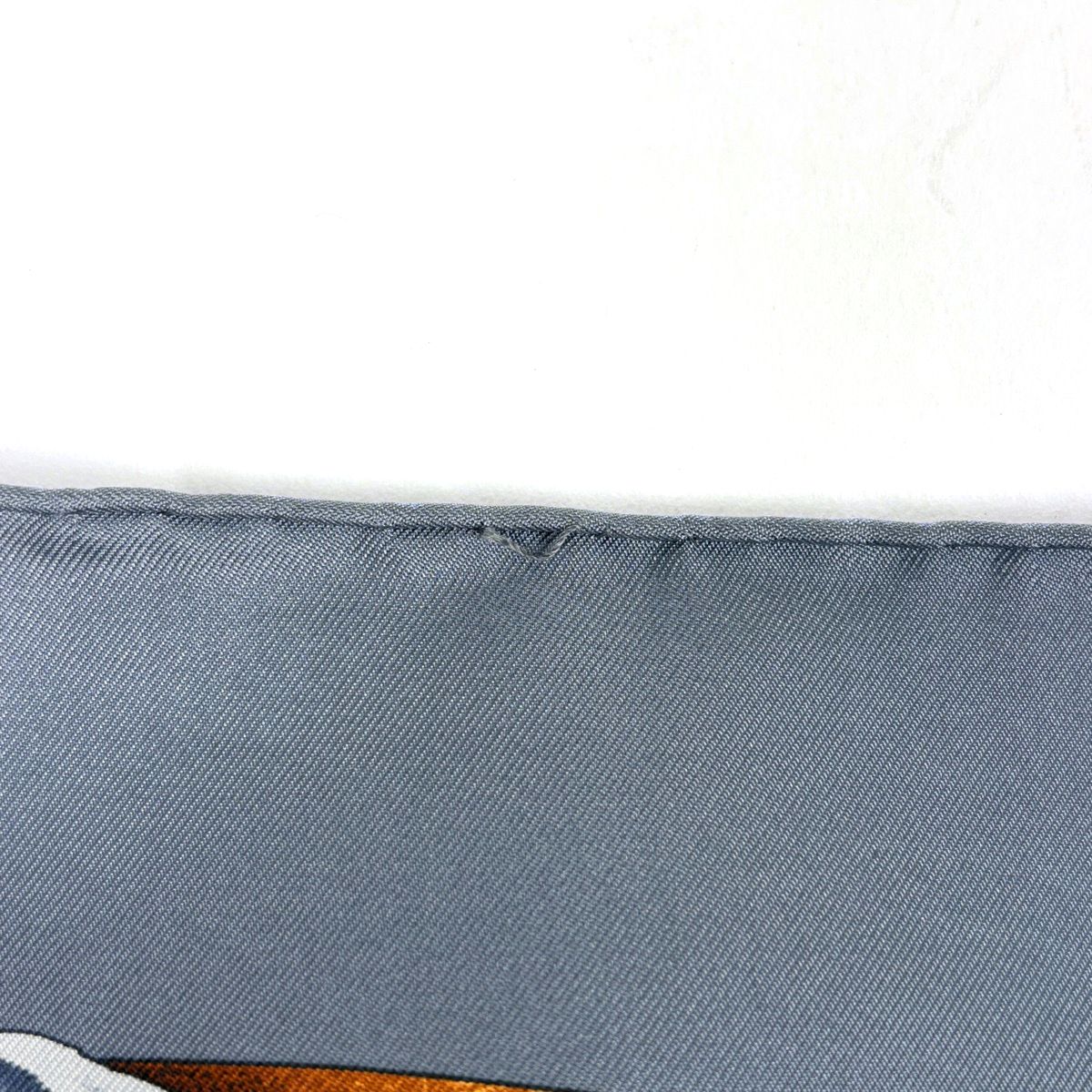 Hermes Carre 90 Grand Manege Great Training Horse Equipment Scarf Silk Gray — view 4