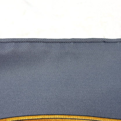 Hermes Carre 90 Grand Manege Great Training Horse Equipment Scarf Silk Gray — view 3