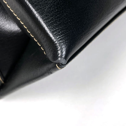 Loewe Velazquez Handbag 2-Way Leather Black Brown — view 3