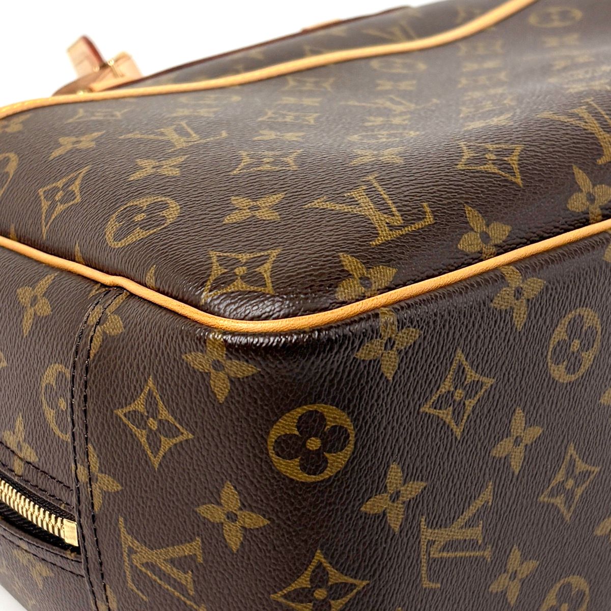 Louis Vuitton Deauville Bowling Vanity Handbag Monogram Brown — view 3