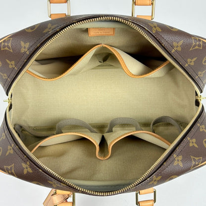 Louis Vuitton Deauville Bowling Vanity Handbag Monogram Brown — view 6
