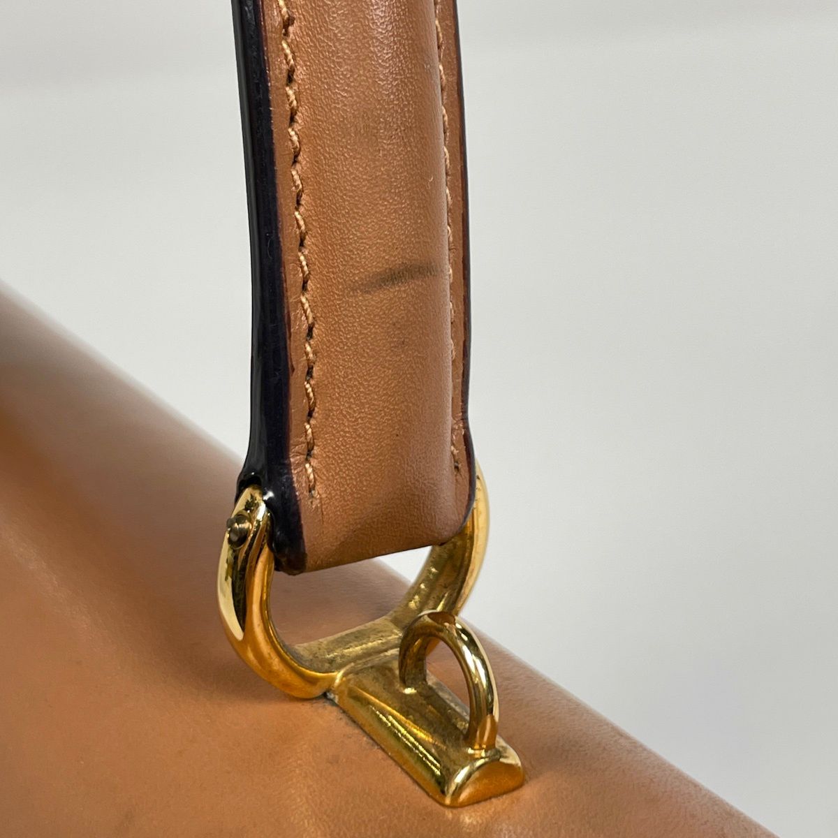 Gucci Ladylock Handbag 2-Way Vintage Leather Brown — view 4