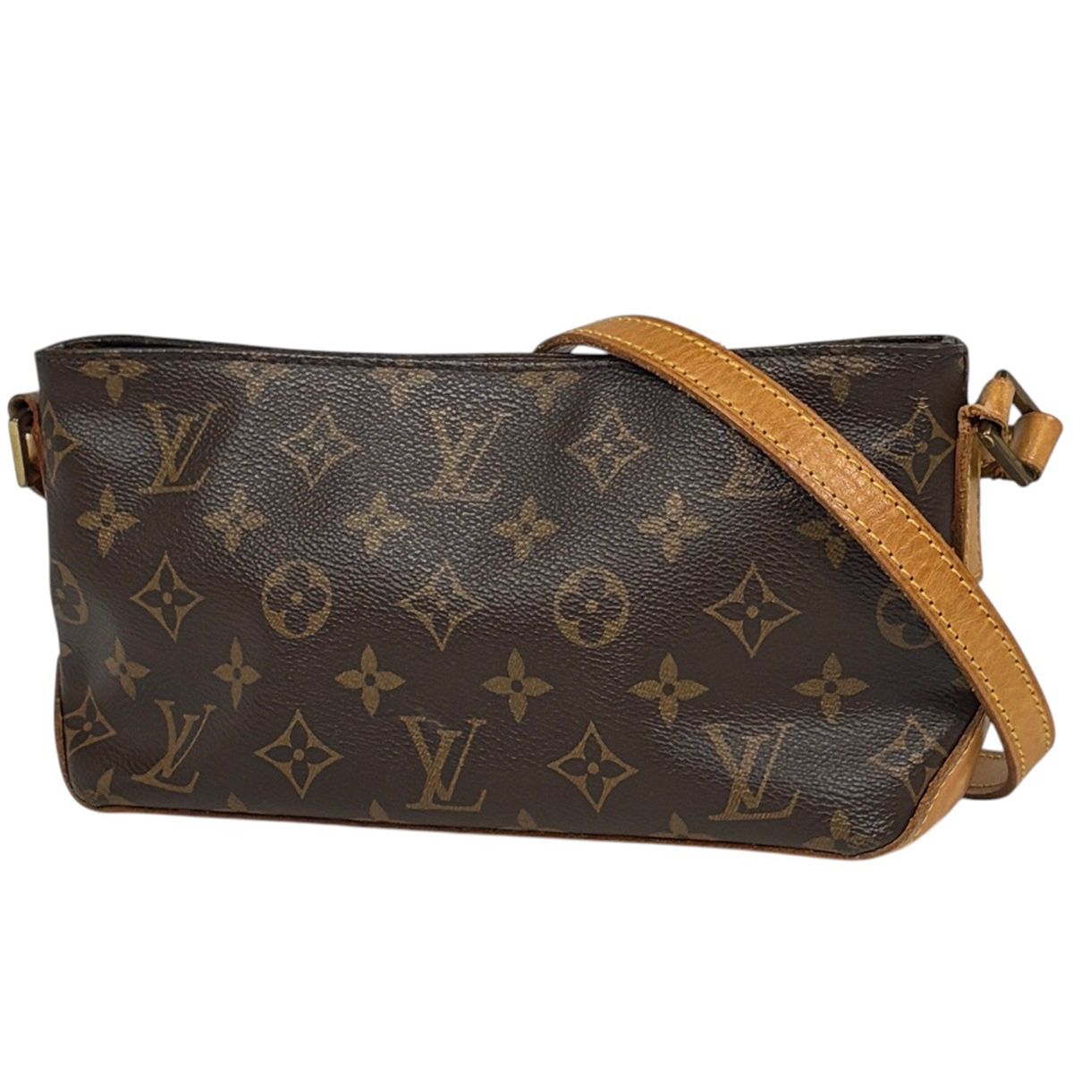 Louis Vuitton Trotteur Pochette Shoulder Bag Monogram Brown