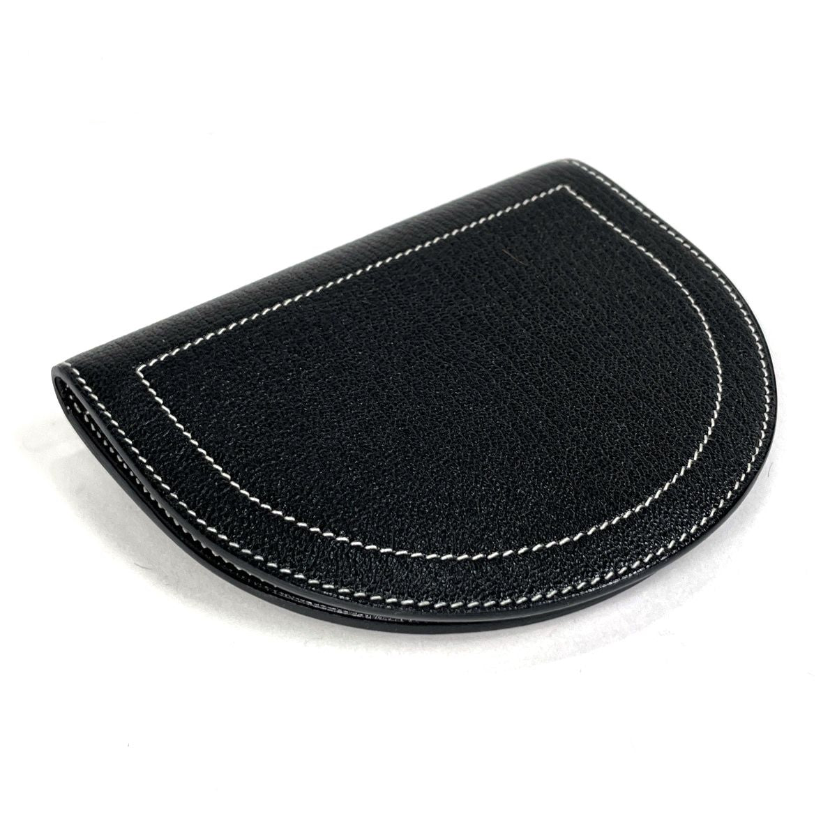 Hermes in the Loop Compact Bifold Wallet Chevre Misor Black — view 2