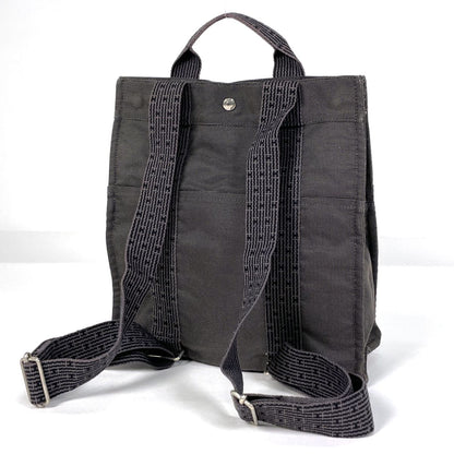 Hermes Her Line a Dos MM Backpack Nylon Canvas Gray — view 2