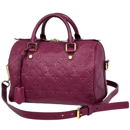 Louis Vuitton Speedy Bandouliere 25 2-Way Boston Bag Monogram Empreinte Aurore