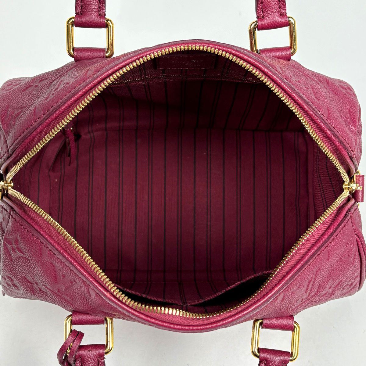 Louis Vuitton Speedy Bandouliere 25 2-Way Boston Bag Monogram Empreinte Aurore — view 9