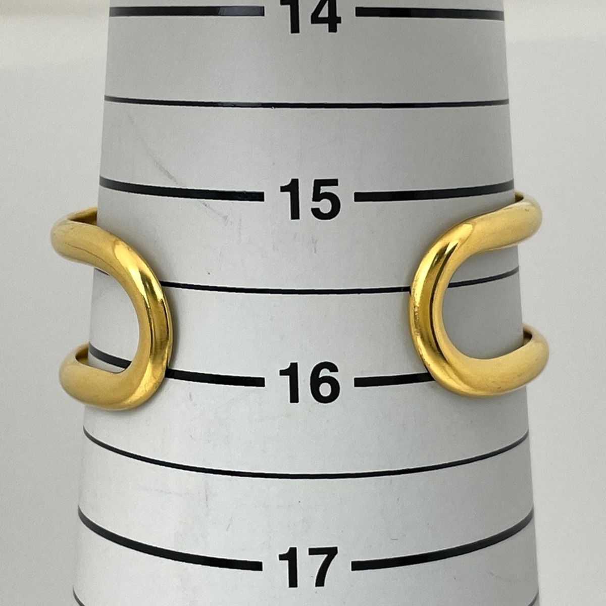 Chanel CC Logo Bangle Gold Plated Bracelet — view 5