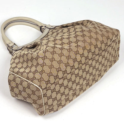 Gucci GG Pattern Ski Handbag Canvas Beige Ivory — view 2