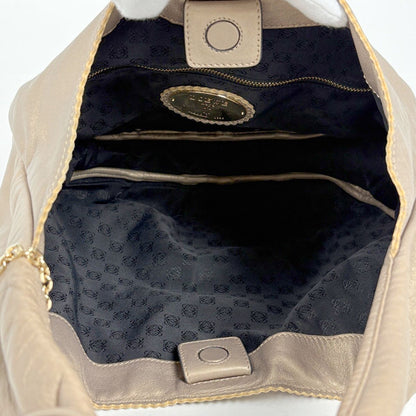 Loewe Viento 30 Fringe Anagram Shoulder Bag Leather Gold — view 8