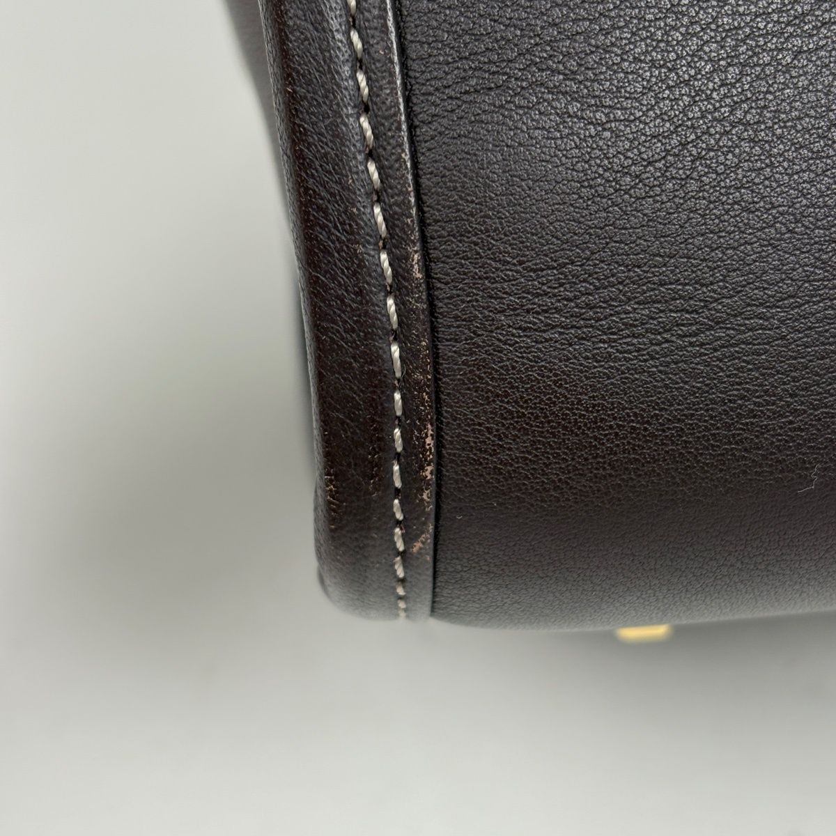 Loewe Amazona 26 Handbag Suede Brown — view 3
