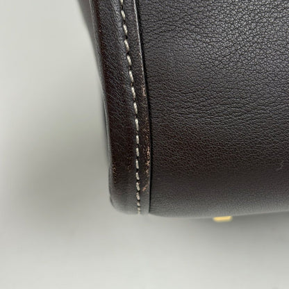 Loewe Amazona 26 Handbag Suede Brown — view 3