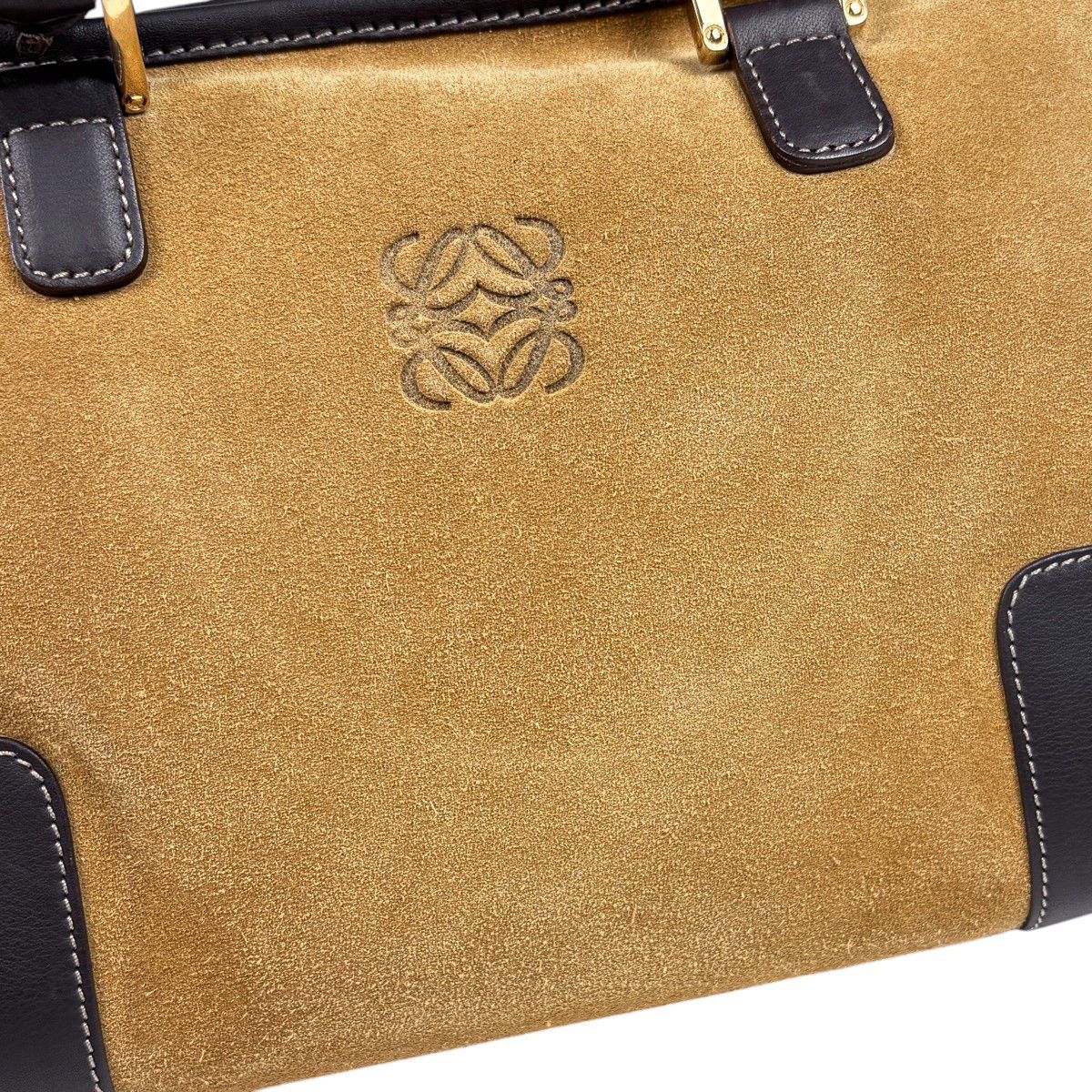 Loewe Amazona 26 Handbag Suede Brown — view 4