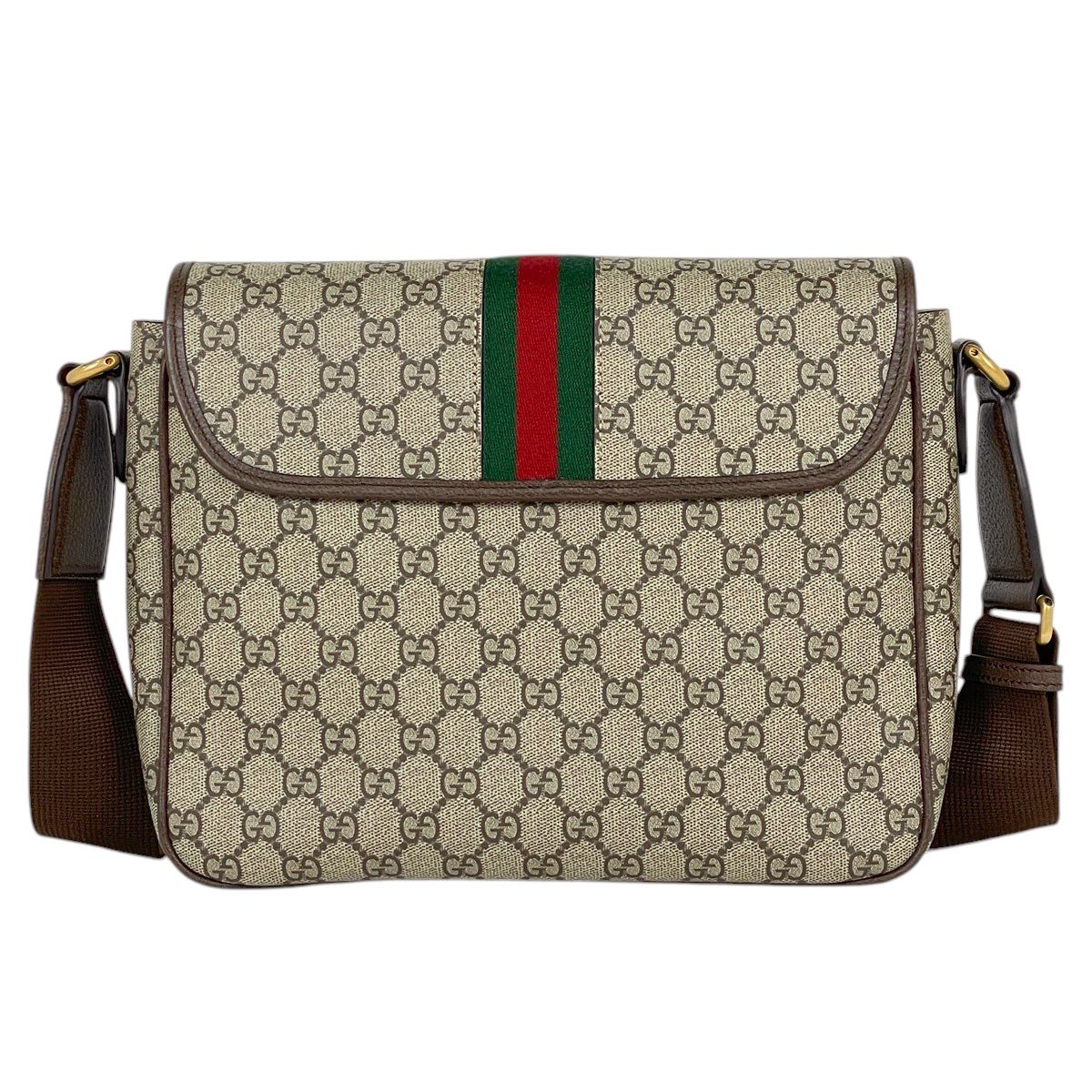 Gucci Ophidia GG Shoulder Bag Web Brown — view 3