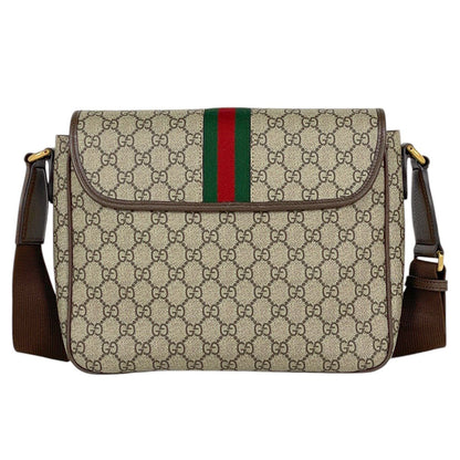 Gucci Ophidia GG Shoulder Bag Web Brown — view 3
