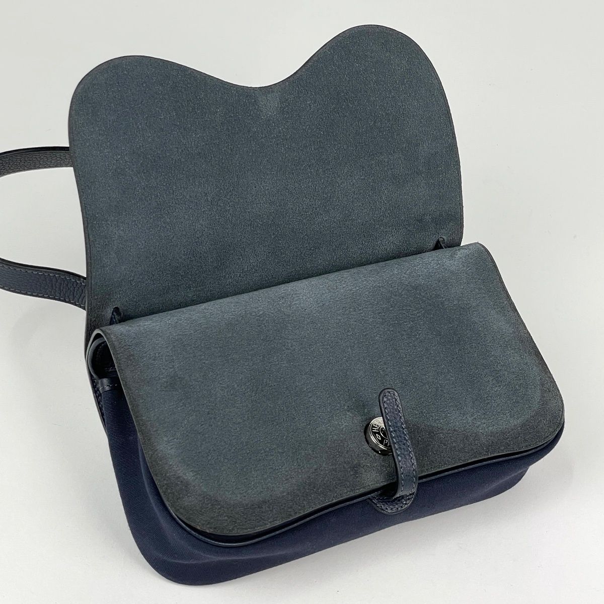 Hermes Sac Colorado PM Shoulder Bag Toile Officier Blue Ocean — view 6
