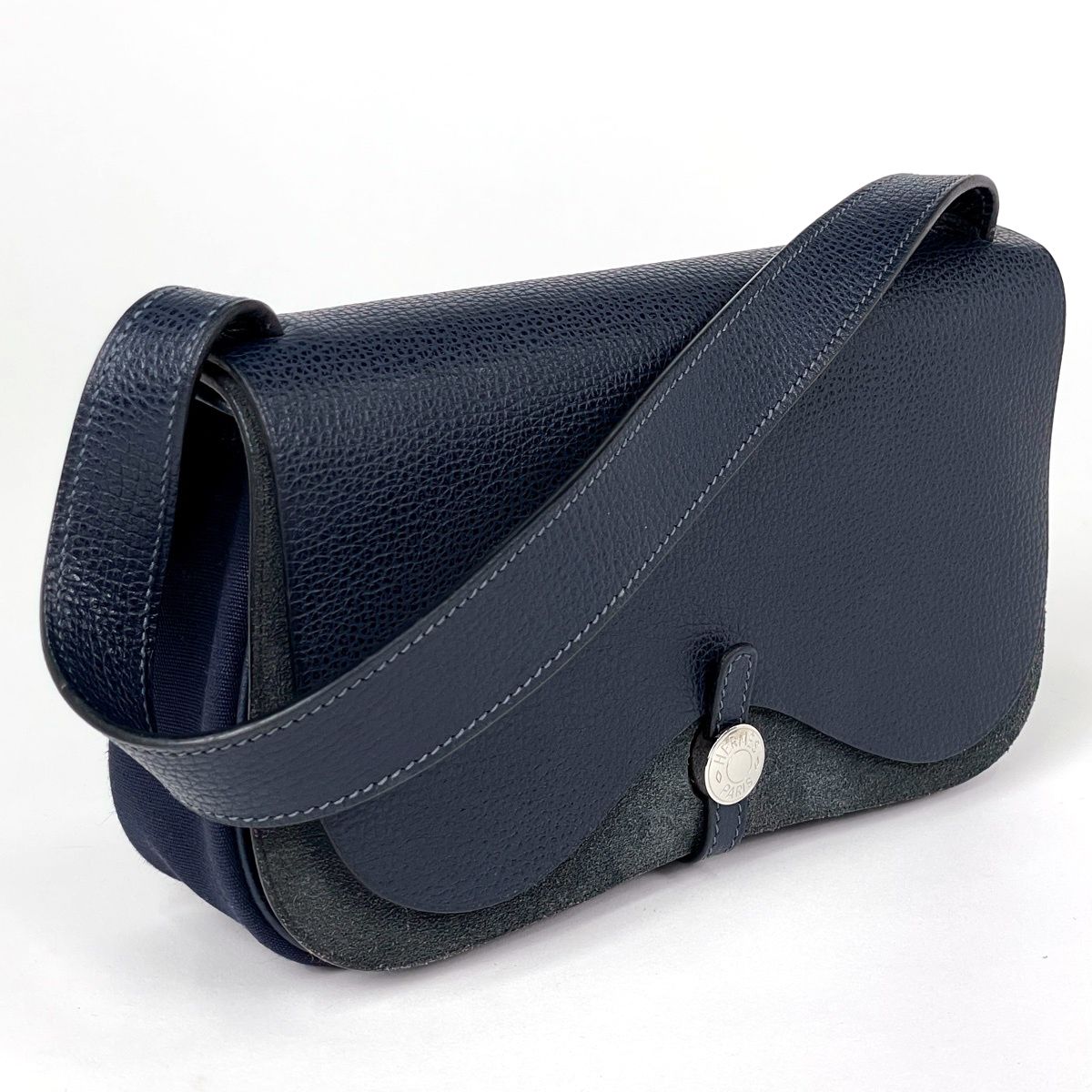 Hermes Sac Colorado PM Shoulder Bag Toile Officier Blue Ocean — view 4