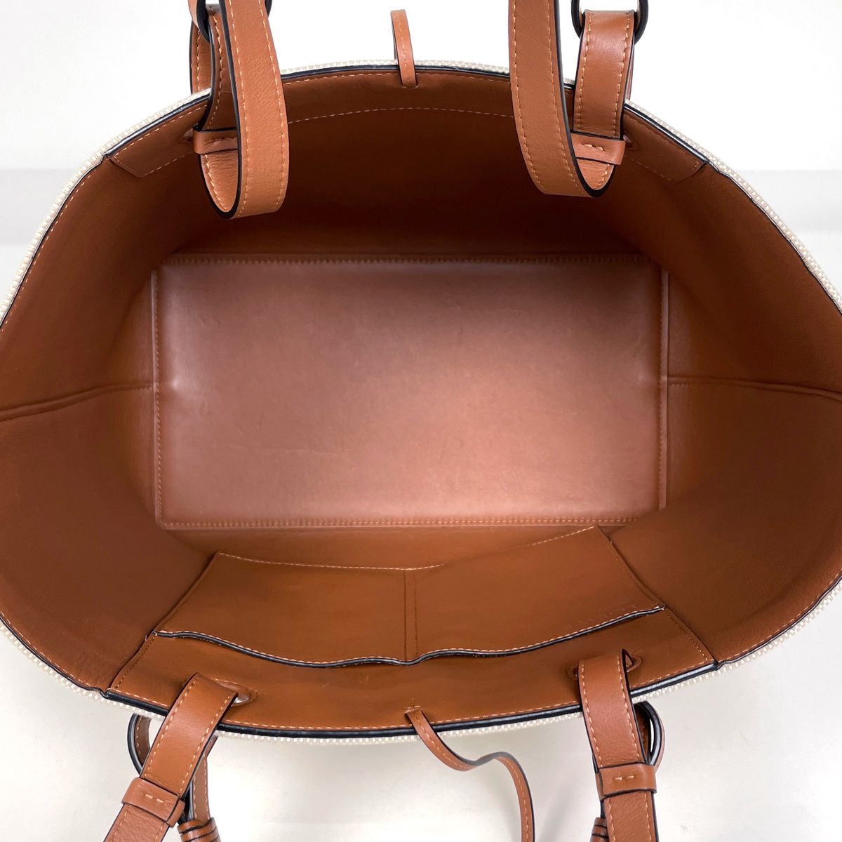 Loewe Anagram Tote 2-Way Fabric Beige Brown — view 7