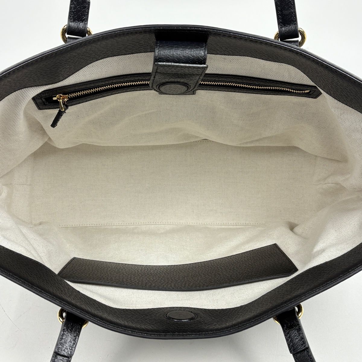 Gucci GG Pattern Tote Shoulder Bag Denim Black — view 7