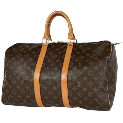 Louis Vuitton Keepall 45 Boston Bag Monogram Brown