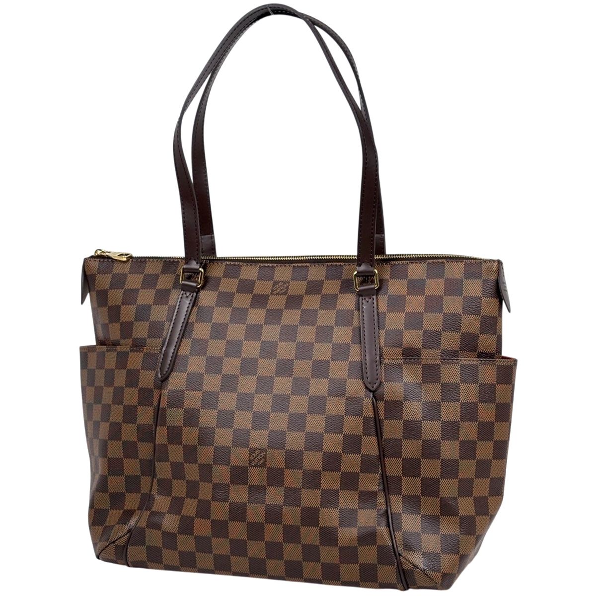 Louis Vuitton Totally MM Shoulder Bag Tote Damier Brown