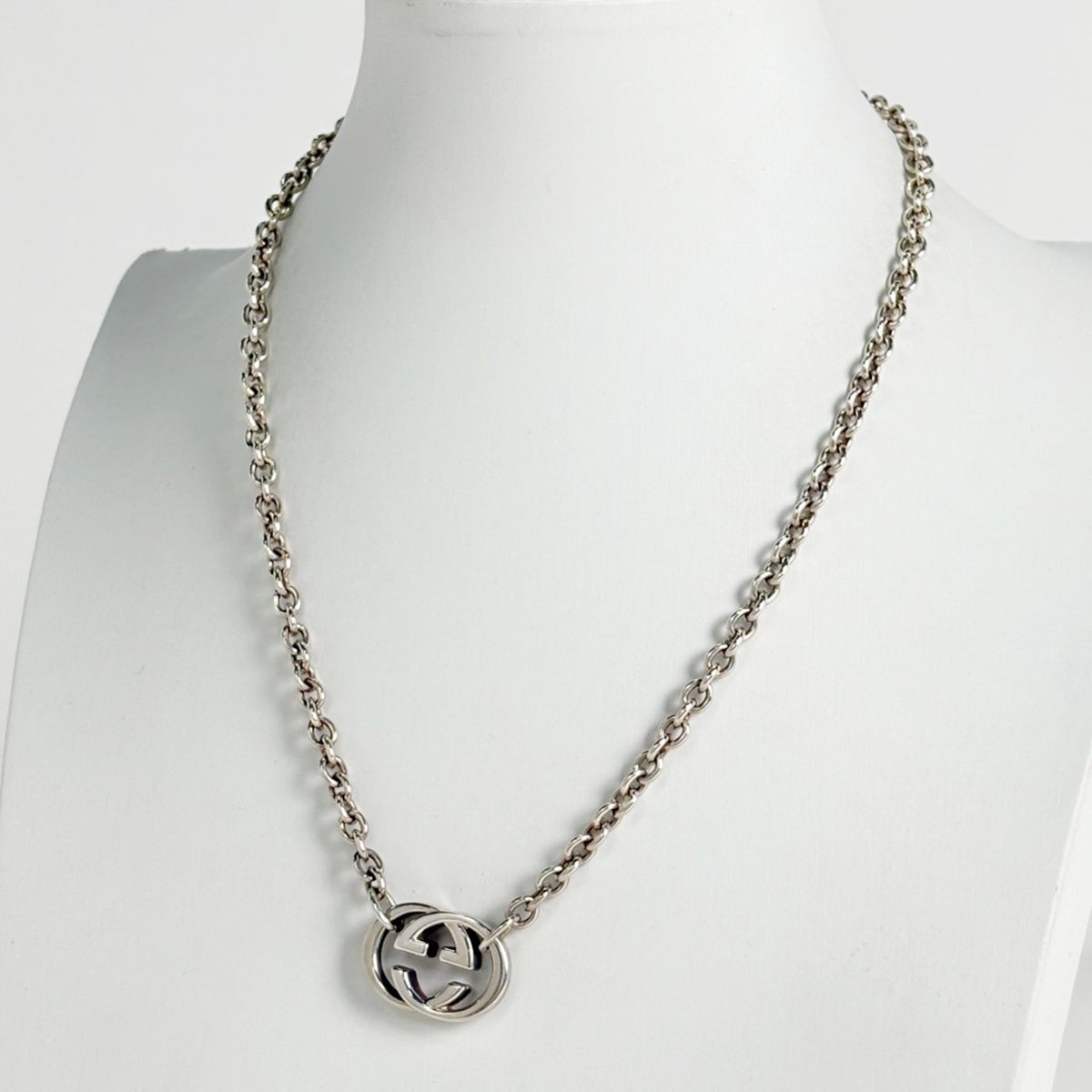 Gucci Interlocking Necklace 925 Sterling Silver — view 4