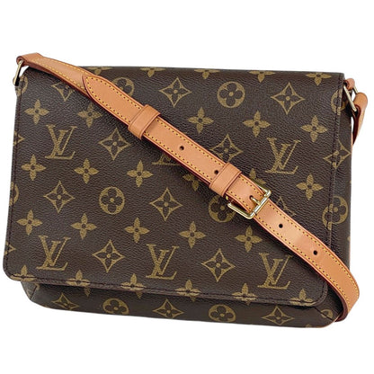 Louis Vuitton Musette Tango Short Monogram Brown Shoulder Bag