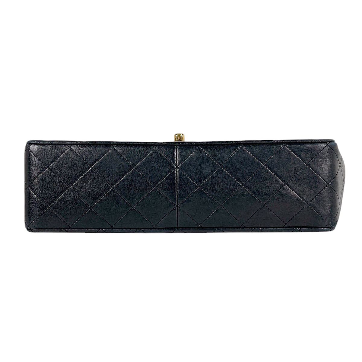 Chanel Quilted Single Flap Chain Shoulder Bag CC Logo Leather Black — view 5