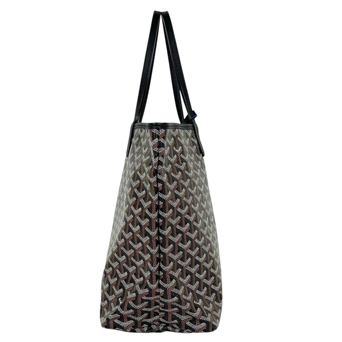 Goyard Saint Louis PM Reversible Tote Black Brown — view 4