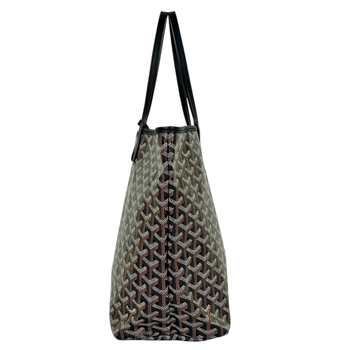 Goyard Saint Louis PM Reversible Tote Black Brown — view 2