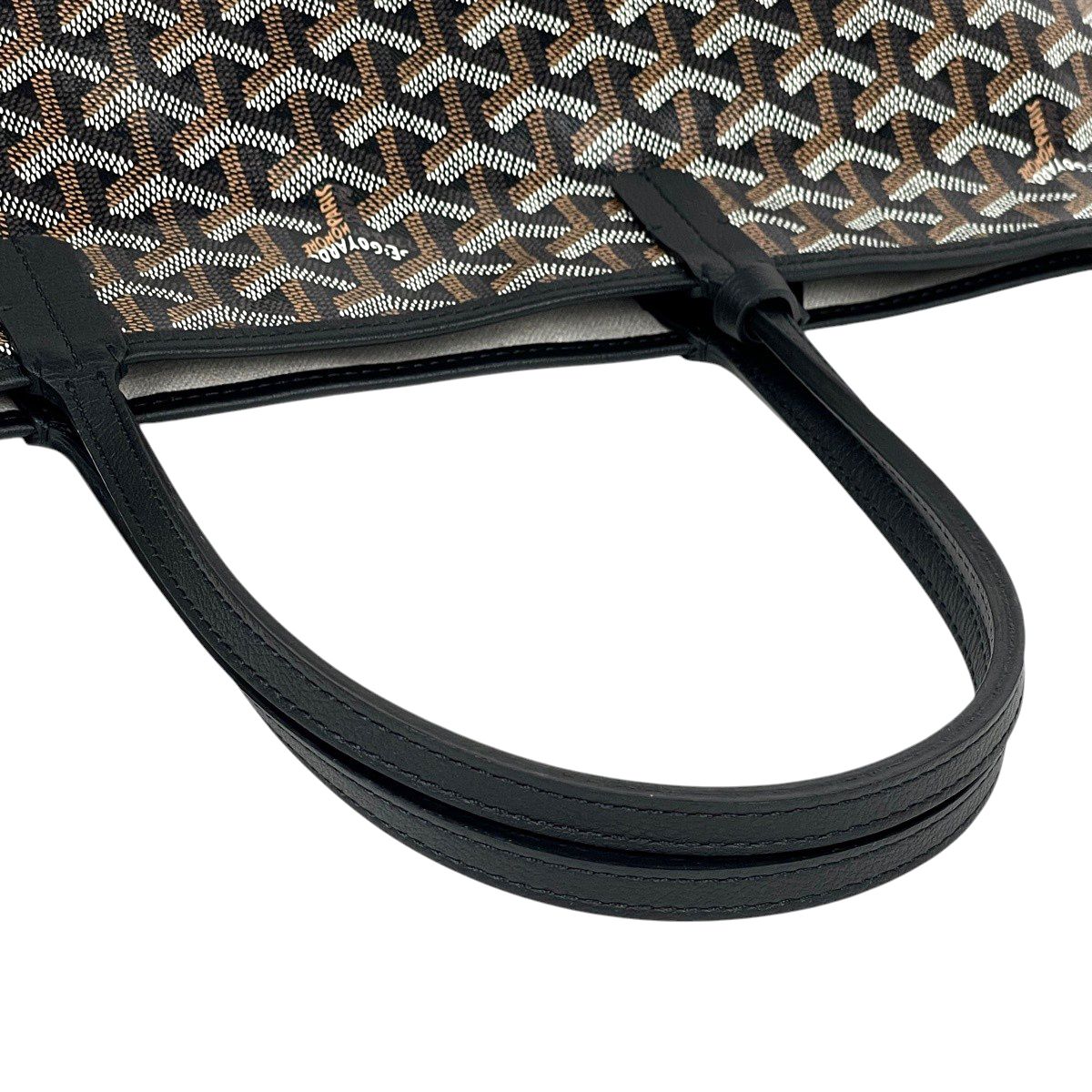 Goyard Saint Louis PM Reversible Tote Black Brown — view 8
