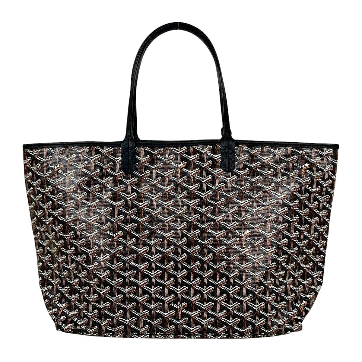 Goyard Saint Louis PM Reversible Tote Black Brown — view 3