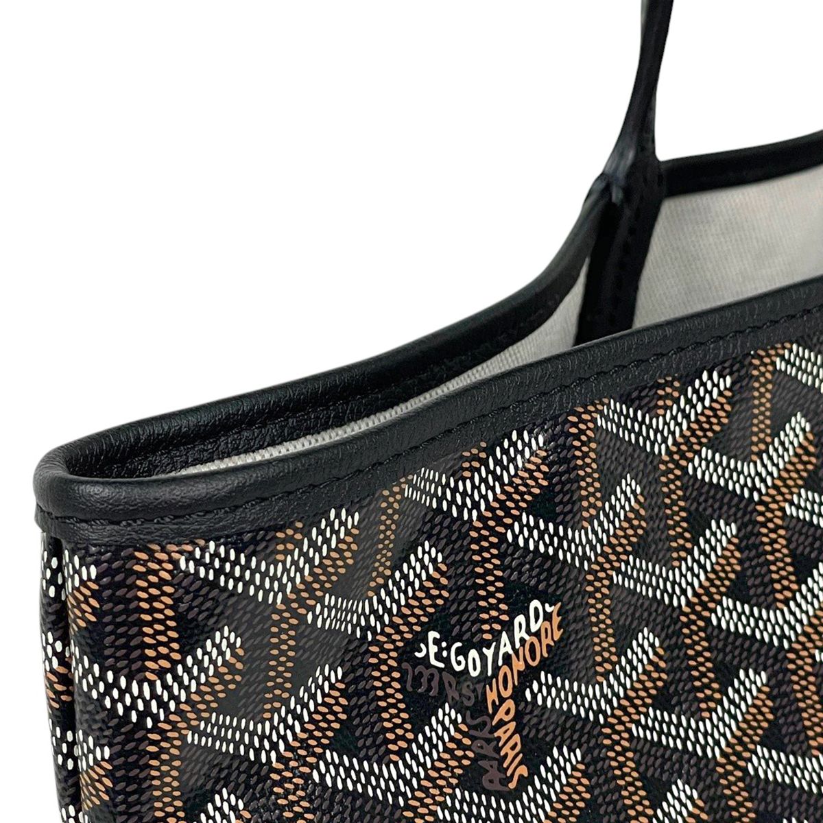 Goyard Saint Louis PM Reversible Tote Black Brown — view 7