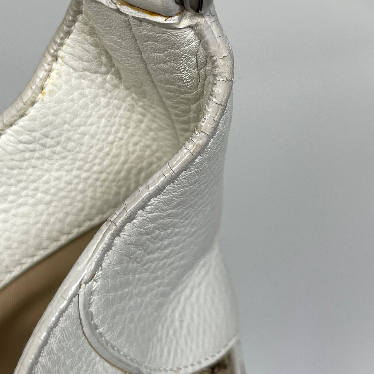 Dior Street Chic Shoulder Bag Trotter Pattern Canvas Brown White — view 4