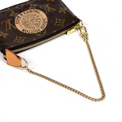 Louis Vuitton Mini Pochette T&b Makeup Cosmetics Pouch Monogram Brown — view 6