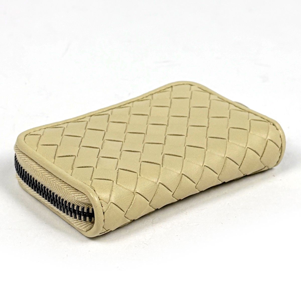 Bottega Veneta Intrecciato Coin Case Card Leather Yellow — view 2
