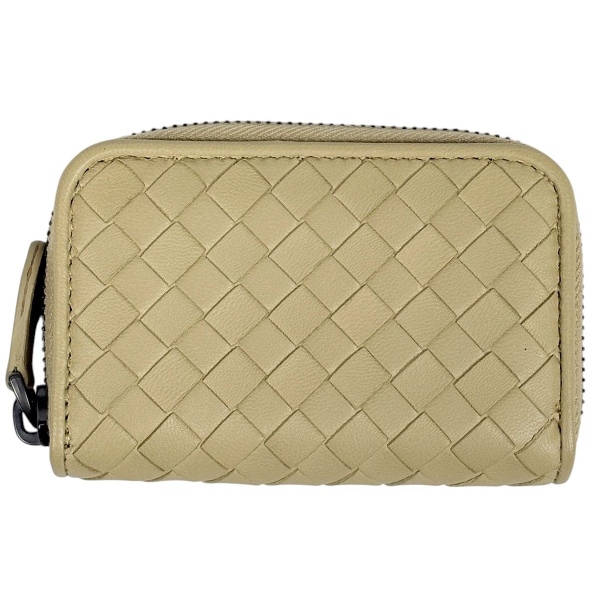 Bottega Veneta Intrecciato Coin Case Card Leather Yellow