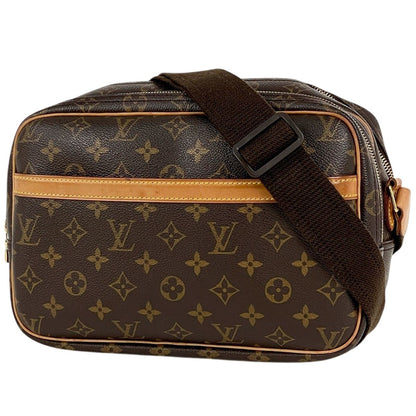Louis Vuitton Reporter PM Shoulder Bag Monogram Brown