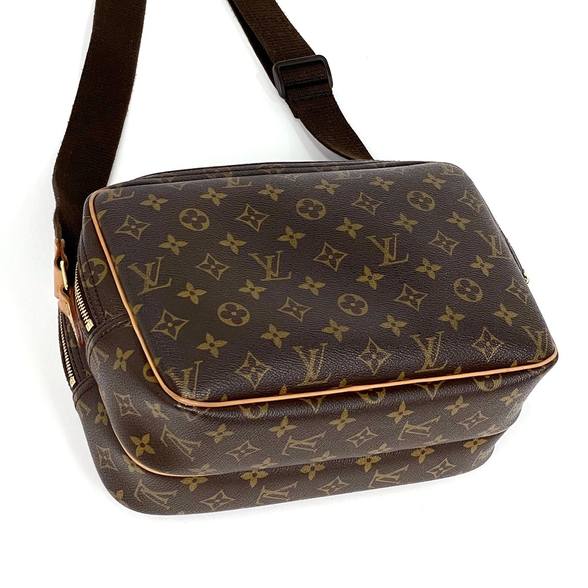 Louis Vuitton Reporter PM Shoulder Bag Monogram Brown — view 2
