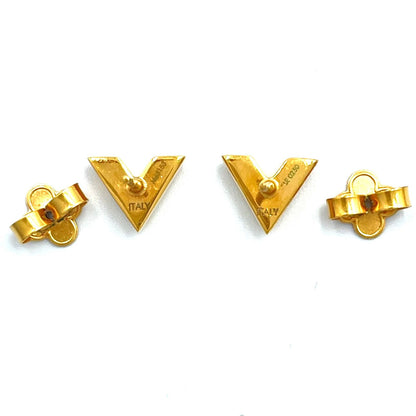 Louis Vuitton Studded Earrings Essential Gold Plated — view 7
