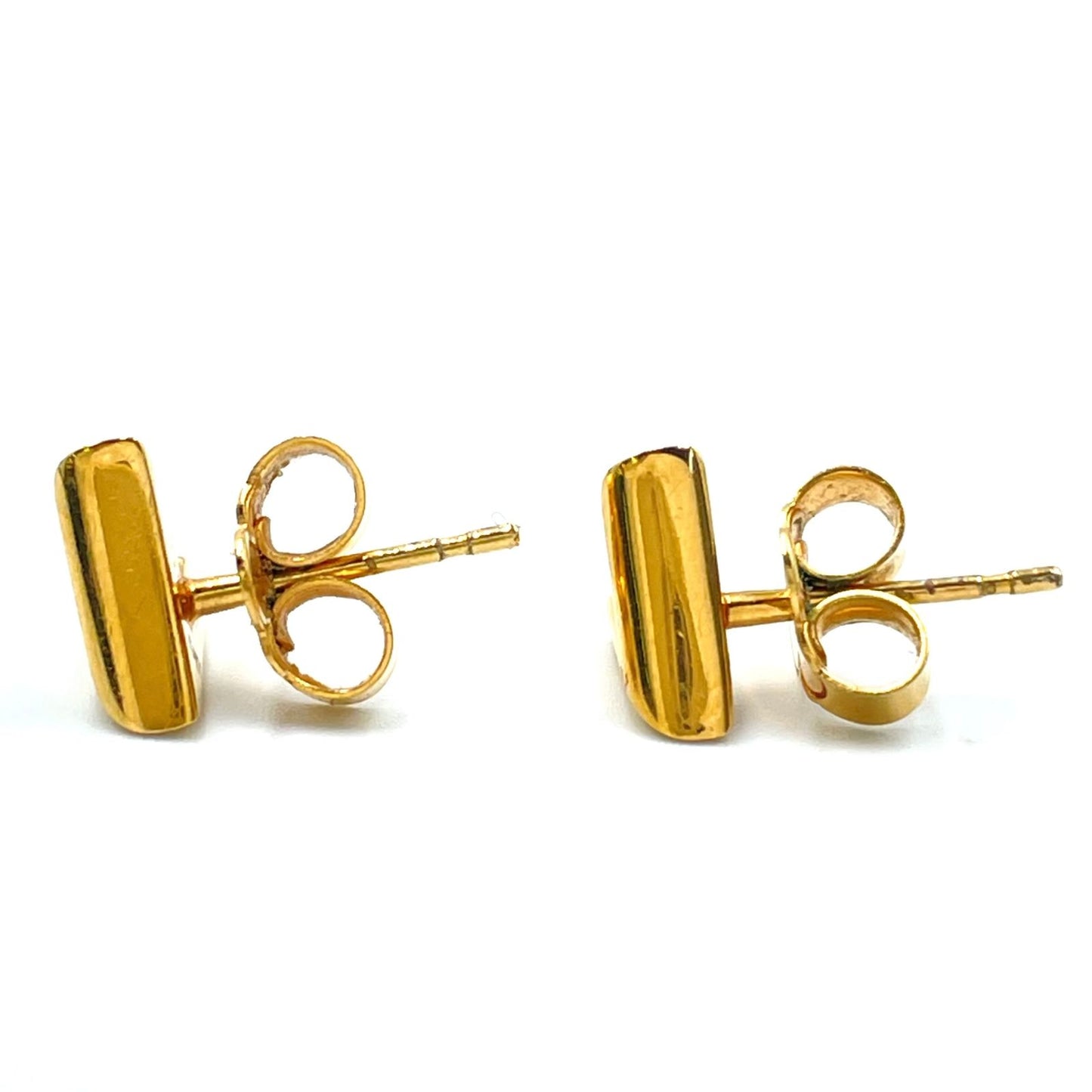 Louis Vuitton Studded Earrings Essential Gold Plated — view 5